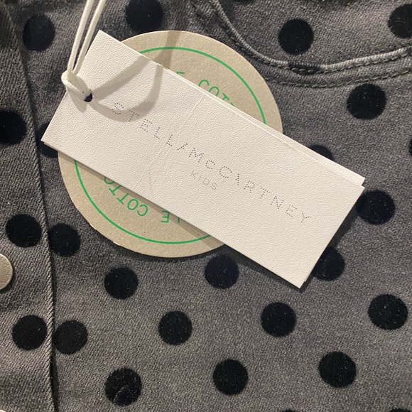 Stella McCartney Flock Dot Denim Skirt NWT - Picture 4 of 10